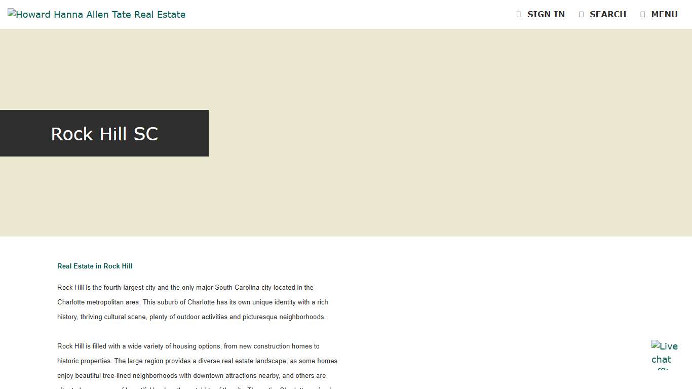 Rock Hill SC Homes for Sale Howard Hanna Allen Tate